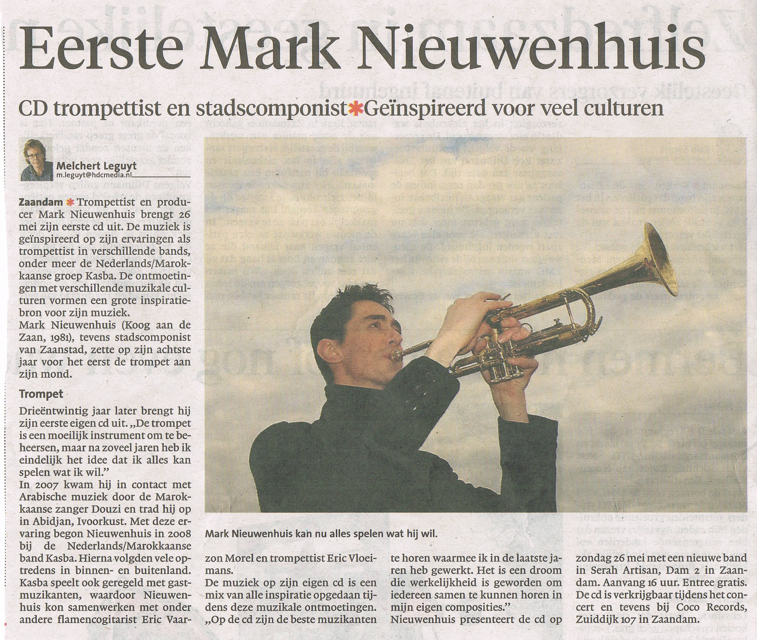 Mark Nieuwenhuis NHD Jazz in Serah